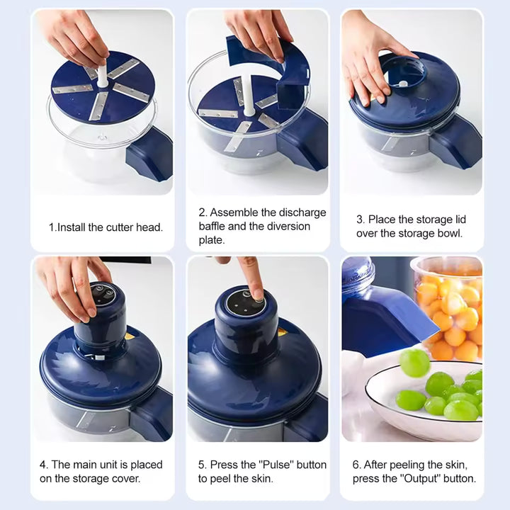Automatic peeling machine for